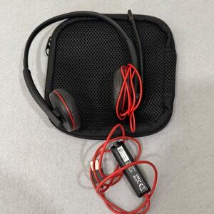 Plantronics Blackwire C3225 Headset Unisex OS Black Red USB-A 3.5mm Wired Case